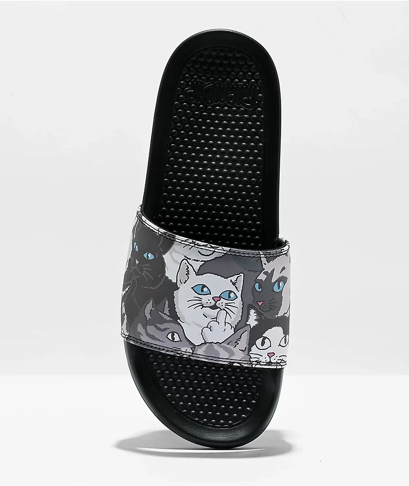 RIPNDIP Family Tree Black Slide Sandals