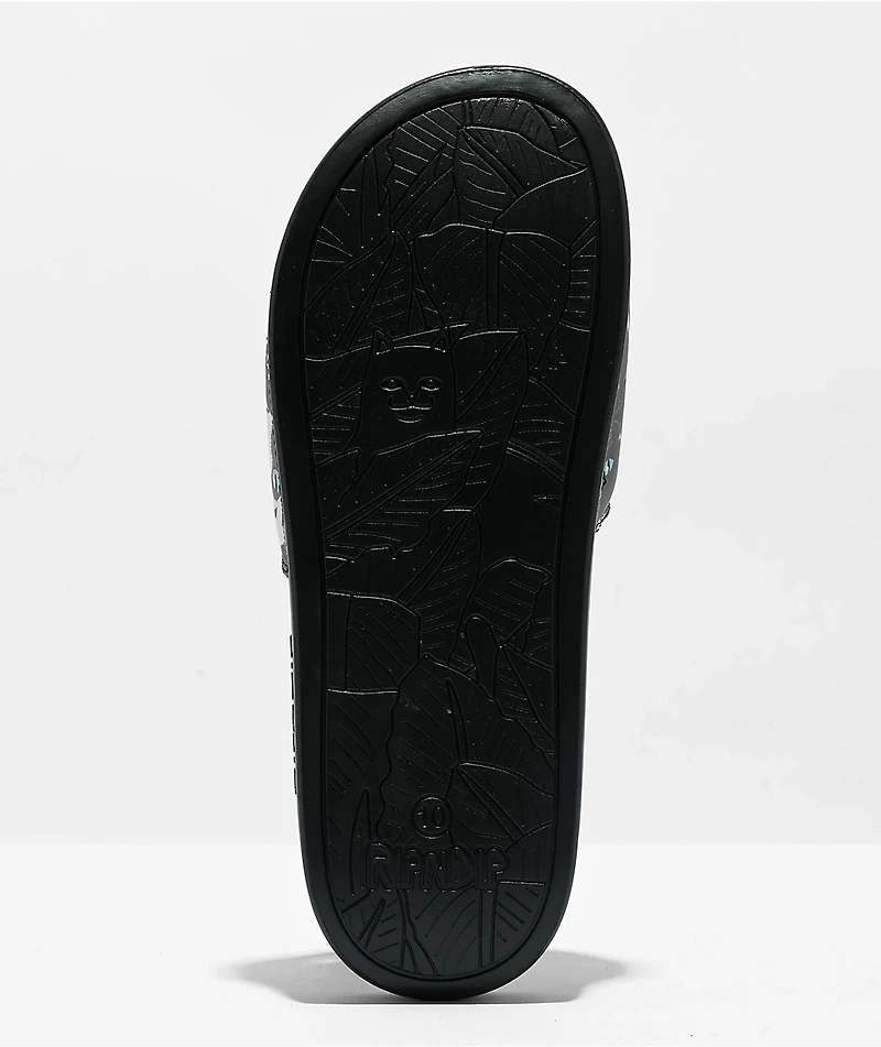 RIPNDIP Family Tree Black Slide Sandals