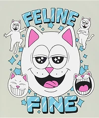 RIPNDIP Feline Fine Sage Green T-Shirt