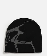RIPNDIP Fossil Black Skully Beanie