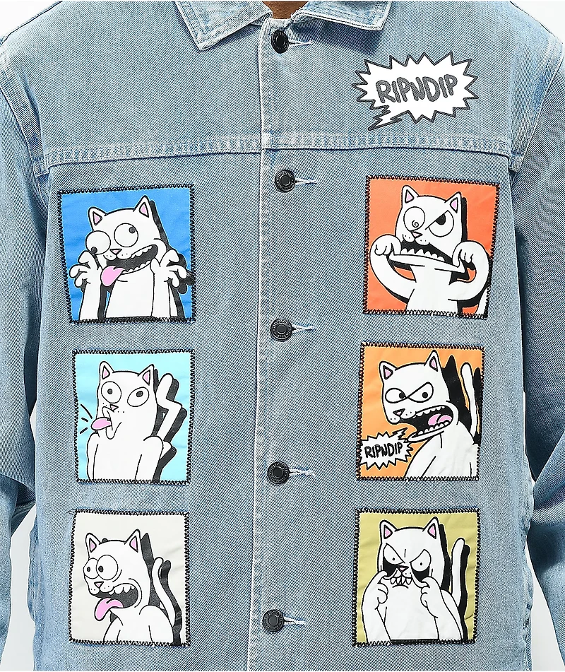 RIPNDIP Frustration Blue Denim Jacket
