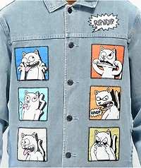RIPNDIP Frustration Blue Denim Jacket