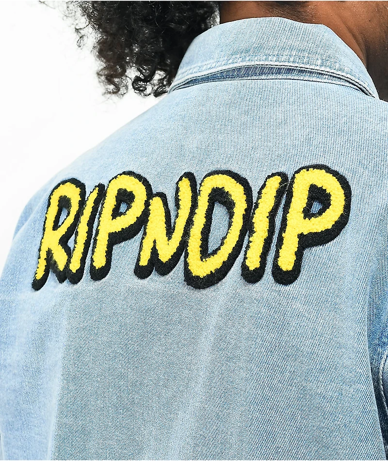 RIPNDIP Frustration Blue Denim Jacket