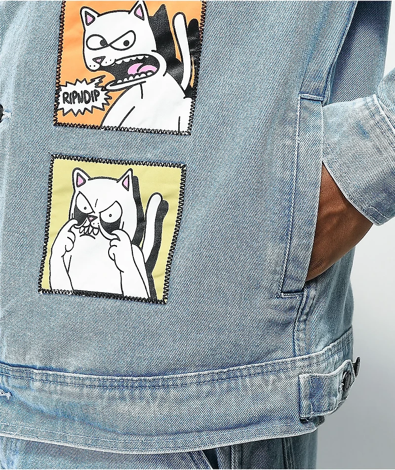 RIPNDIP Frustration Blue Denim Jacket