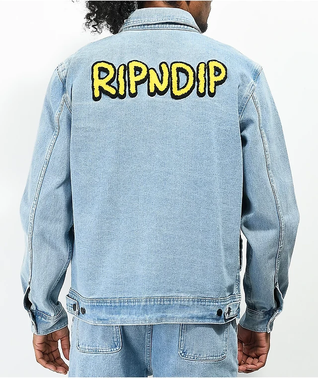 RIPNDIP Frustration Blue Denim Jacket | Connecticut Post Mall