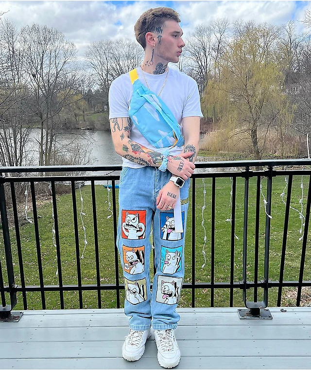 RIPNDIP Frustration Blue Jeans Liberty Center