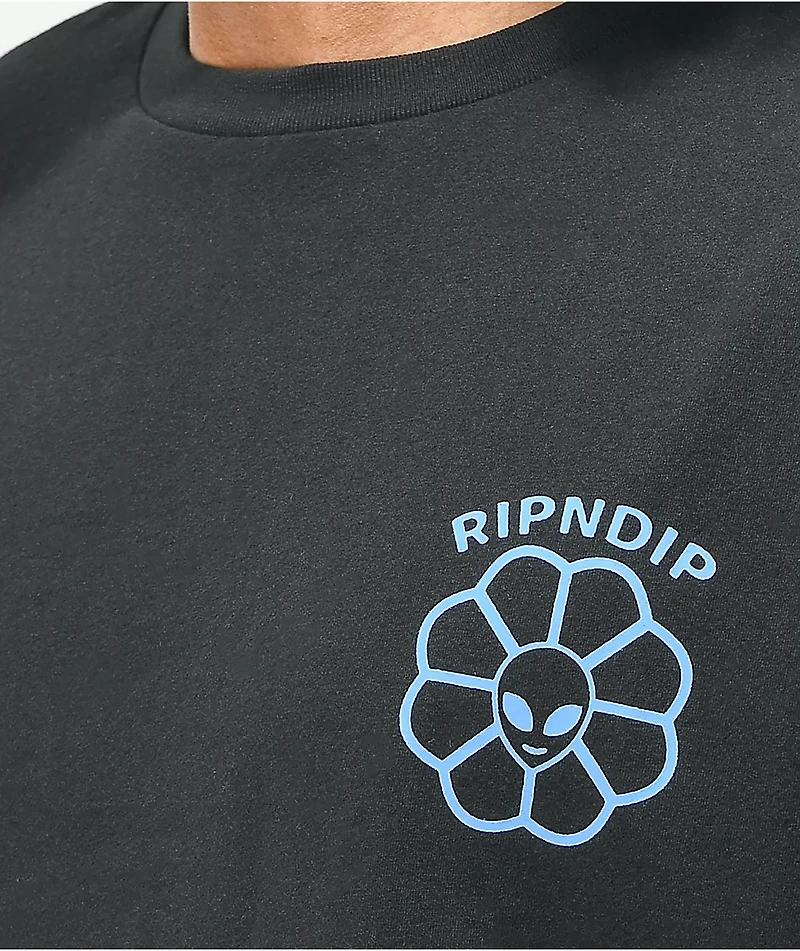 RIPNDIP Get A Grip Black & Tie Dye Layered Long Sleeve T-Shirt