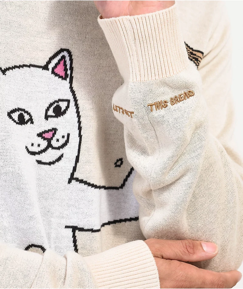 RIPNDIP Get Bread Natural Sweater