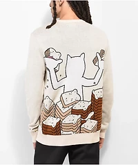 RIPNDIP Get Bread Natural Sweater