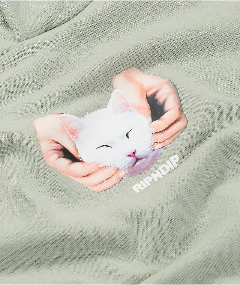 RIPNDIP Happy Kitty Sage Hoodie
