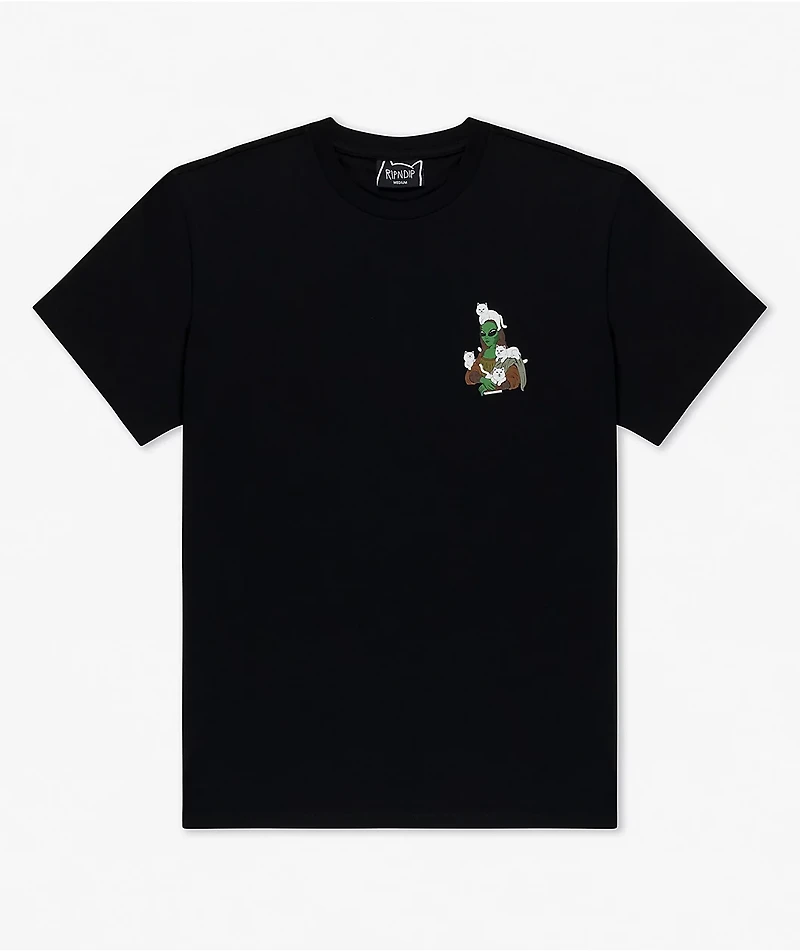 RIPNDIP Here All Along Black T-Shirt