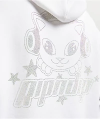RIPNDIP Kawaii Nerm Rhinestone White Hoodie