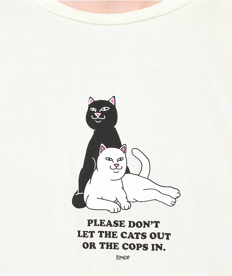 RIPNDIP Keep The Cats Lime Green T-Shirt
