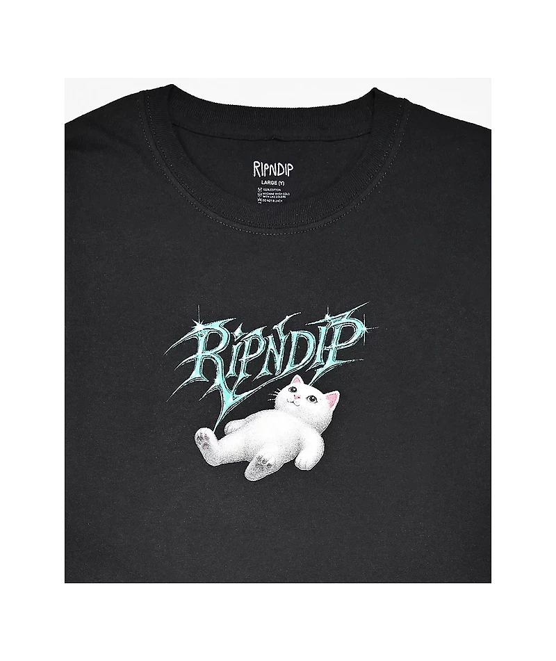 RIPNDIP Kids Space Vision Black T-Shirt