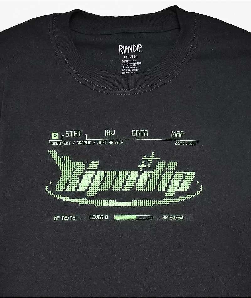 RIPNDIP Kids Technologic Black T-Shirt