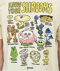 RIPNDIP Know Ur Shrooms Natural T-Shirt