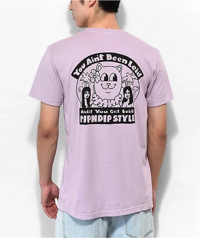 RIPNDIP Lei'd Mauve T-Shirt