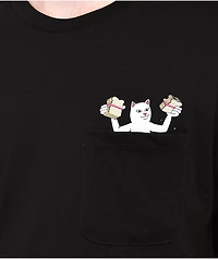 RIPNDIP Let's Get This Bread Black Pocket T-Shirt