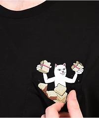RIPNDIP Let's Get This Bread Black Pocket T-Shirt