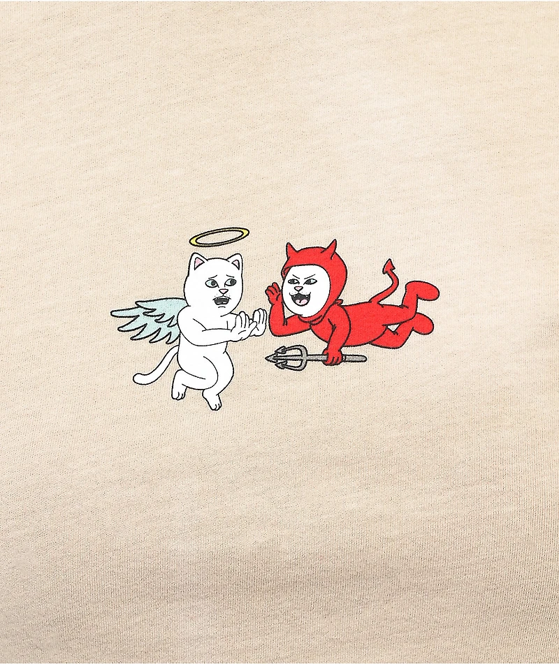RIPNDIP Limbo Cream Crop T-Shirt