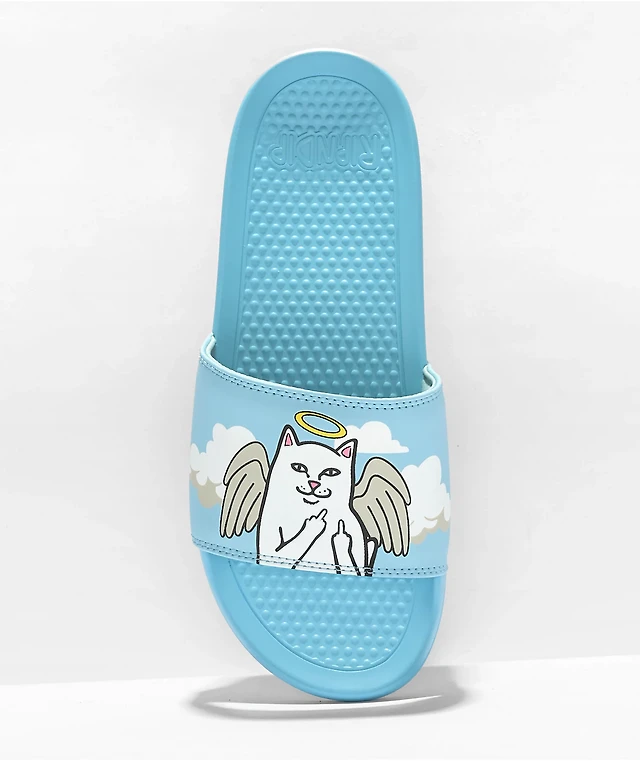 RIPNDIP Lord Nermal Light Blue Slide Sandals Men’s Size 10 Cat Flip Off Ripndip | Shoes | Ripndip Slides | Poshmark main image 3