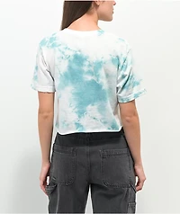 RIPNDIP Lord Angel White & Blue Tie Dye Crop Pocket T-Shirt