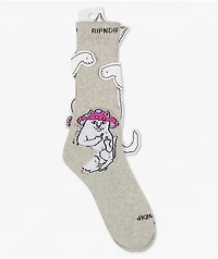 RIPNDIP Lord Mushy Grey Crew Socks