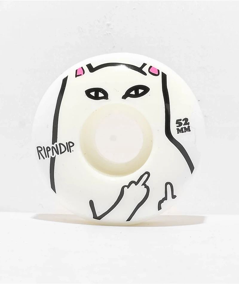 RIPNDIP Lord Nermal 52mm White Skateboard Wheels