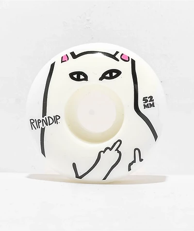 RIPNDIP Lord Nermal 52mm White Skateboard Wheels