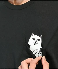 RIPNDIP Lord Nermal Black Pocket T-Shirt