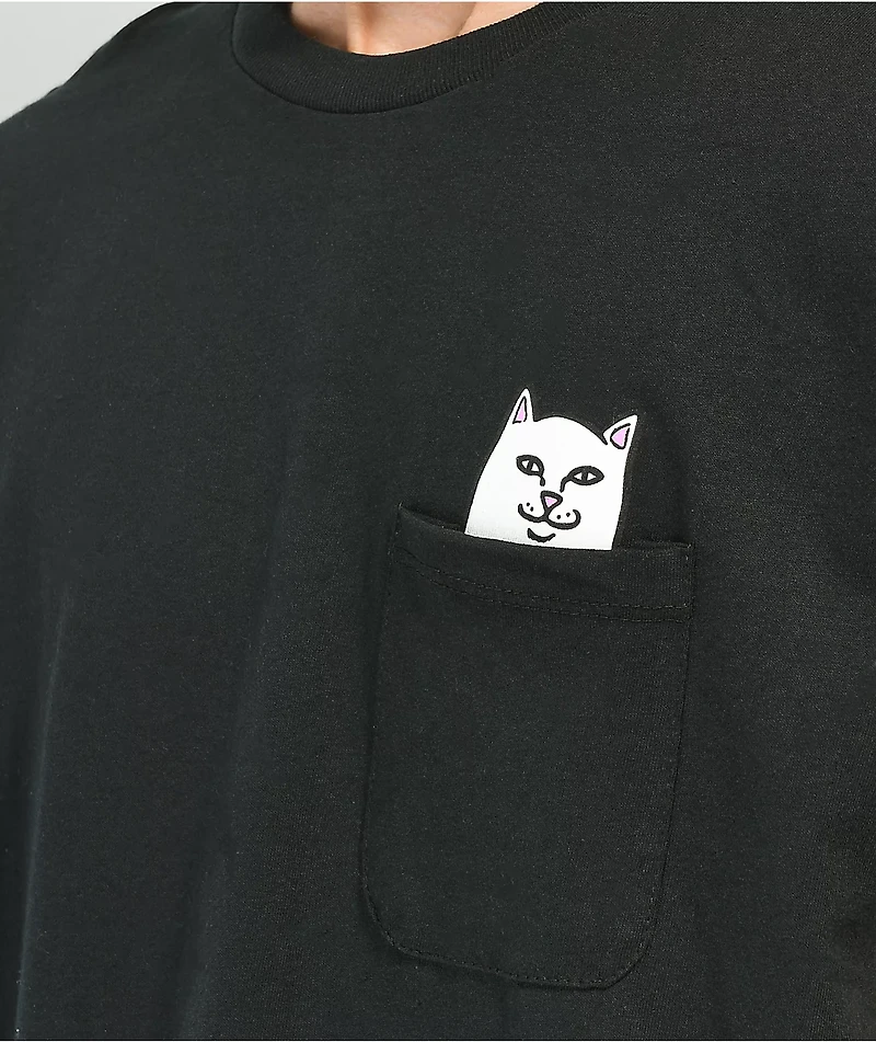 RIPNDIP Lord Nermal Black Pocket T-Shirt