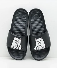 RIPNDIP Lord Nermal Black Slide Sandals