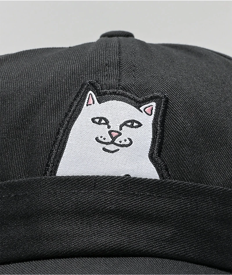 RIPNDIP Lord Nermal Black Strapback Hat