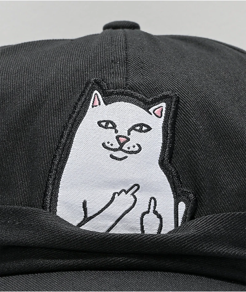 RIPNDIP Lord Nermal Black Strapback Hat
