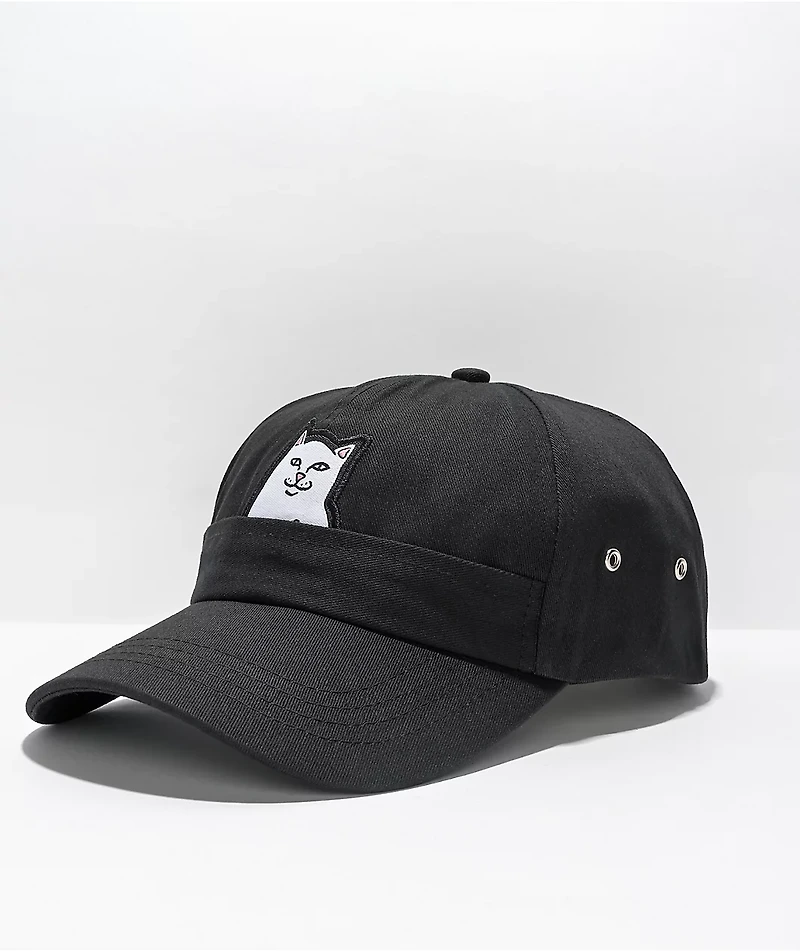RIPNDIP Lord Nermal Black Strapback Hat