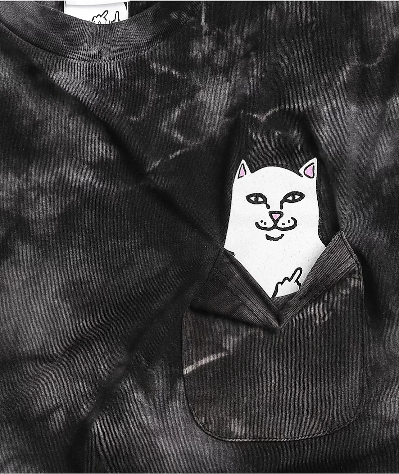 RIPNDIP Lord Nermal Black Tie Dye T-Shirt