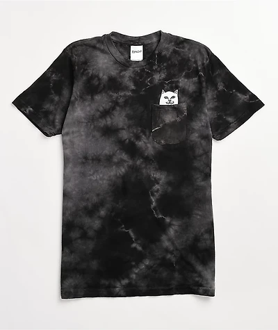 RIPNDIP Lord Nermal Black Tie Dye T-Shirt