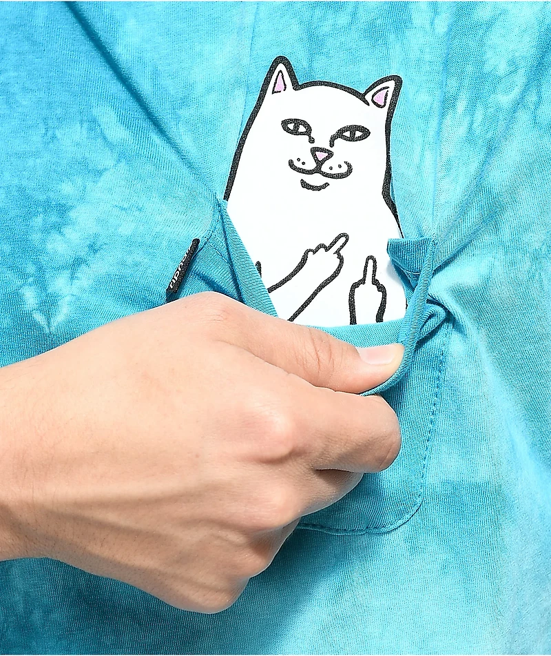 RIPNDIP Lord Nermal Blue Washed Pocket T-Shirt