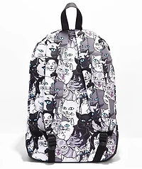RIPNDIP Lord Nermal Family Tree Black & White Backpack