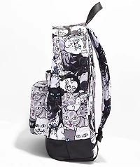RIPNDIP Lord Nermal Family Tree Black & White Backpack