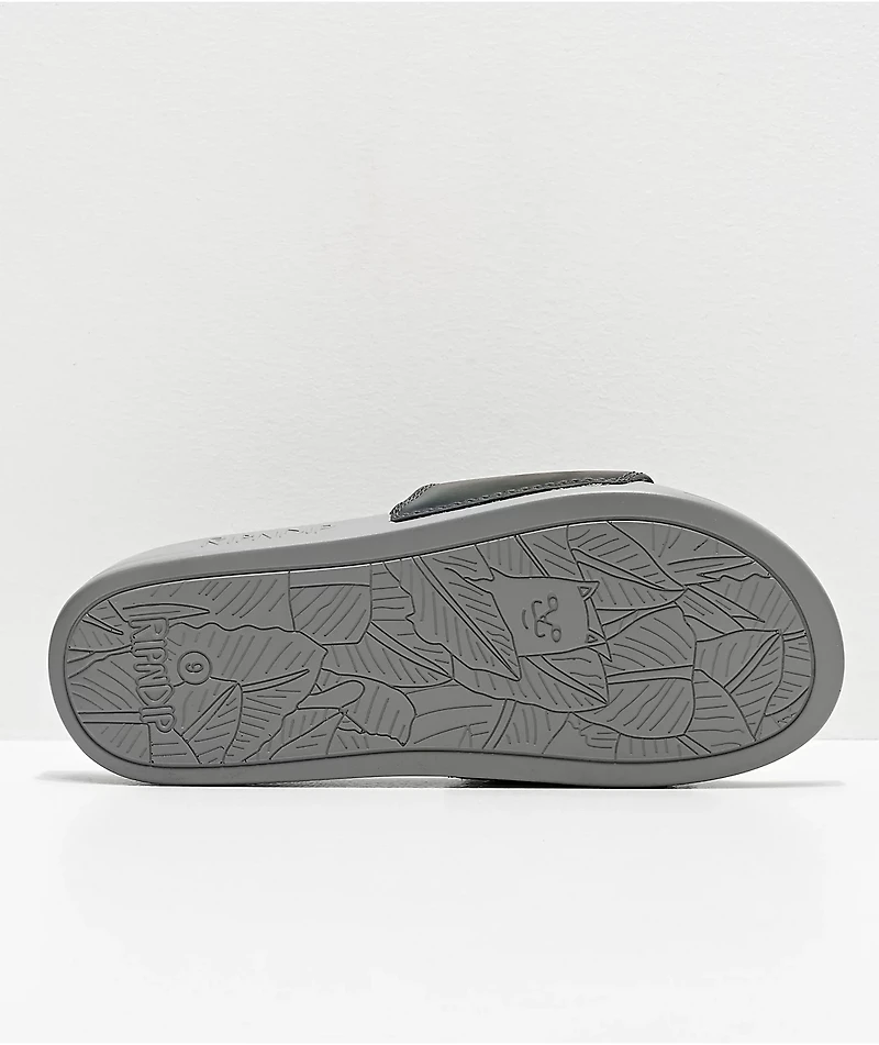 RIPNDIP Lord Nermal Iridescent Grey Slide Sandals