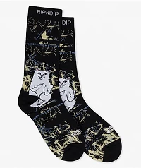 RIPNDIP Lord Nermal Madness Black Crew Socks
