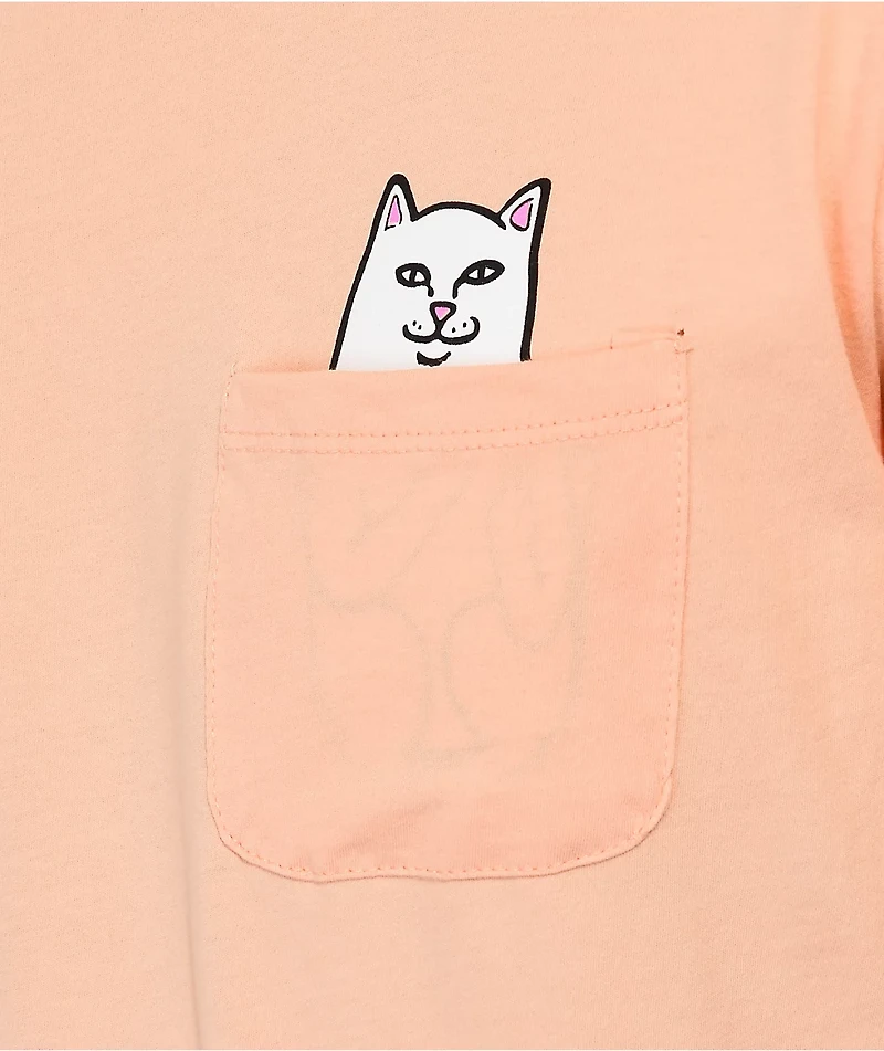 RIPNDIP Lord Nermal Peace Peach T-Shirt