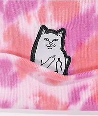 RIPNDIP Lord Nermal Pink Tie Dye Beanie