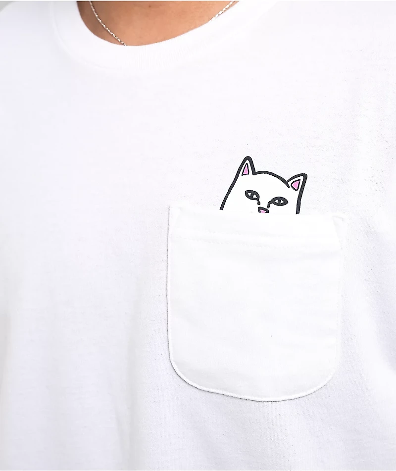 RIPNDIP Lord Nermal Pocket White T-Shirt