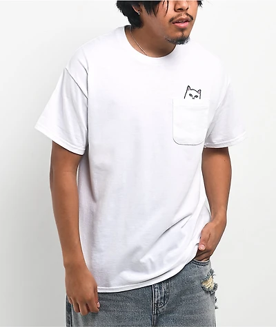 RIPNDIP Lord Nermal Pocket White T-Shirt