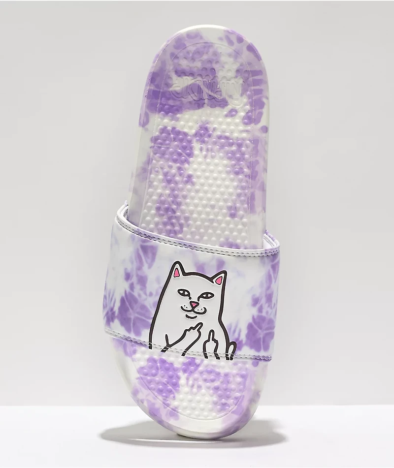 RIPNDIP Lord Nermal Purple Cloudwash Slide Sandals