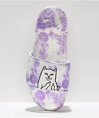 RIPNDIP Lord Nermal Purple Cloudwash Slide Sandals