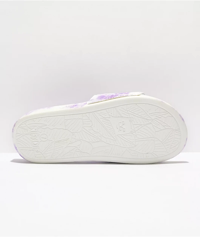 RIPNDIP Lord Nermal Purple Cloudwash Slide Sandals