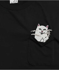 RIPNDIP Lord Nermal Smokey Black Pocket T-Shirt